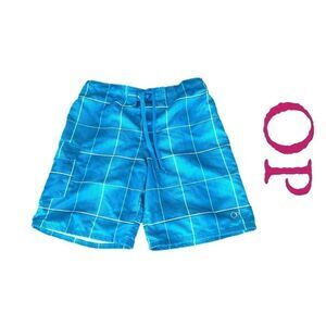 *OP* Aqua Blue Swim Trunks Sz 38